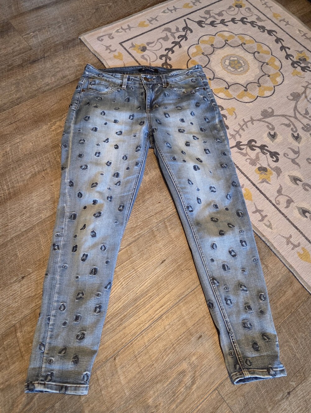 BACCINI ANIMAL PRINT JEANS SIZE 6